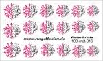 Nail Water Tattoo (Prints) small metallic 016 (Pink)