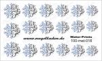 Nail Water Tattoo (Prints) small metallic 018 (Blau)