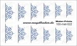 Nail Water Tattoo (Prints) small metallic 022 (Blau)