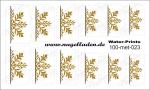Nail Water Tattoo (Prints) small metallic 023 (Gold)